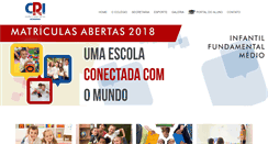 Desktop Screenshot of colegiorumoinicial.com.br